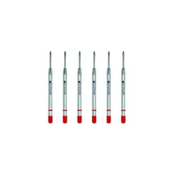 Monteverde Ballpoint Pen Refill Fine Point Red Ink 6 Pack (P423RD)