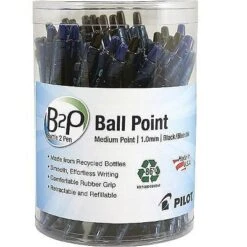 Pilot B2P Bottle-2-Pen Recycled Retractable Ball Point Pen Black/Blue 1 Mm 36/Pack 57050
