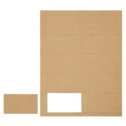 1000 Piece Blank Printable Business Cards, Paper, Perforated, Cardstock, Customizable, Business Cards, 10 Cards Per Sheet, 3.5 X 2 In, Brown -Office Product Store GUEST 9806f23d cf06 4aae 83b3 853a509a7762