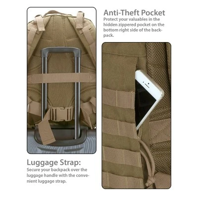 Rockland Military Tactical Laptop Backpack 10 Rockland Military Tactical Laptop Backpack - Image 8