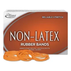 Alliance® Alliance Non-Latex Rubber Bands Sz. 19 Orange 3-1/2 X 1/16 1750 Bands/1lb Box 37196
