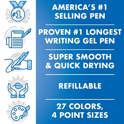 Pilot G2 Premium Retractable Gel Ink Pen Assorted Ink 1mm 8/Pack 31654 4 Pilot G2 Premium Retractable Gel Ink Pen Assorted Ink 1mm 8/Pack 31654 - Image 2