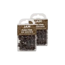 JAM Paper Colored Pushpins Chocolate Brown Push Pins 2 Packs Of 100 222419049A -Office Product Store GUEST abf51998 da4f 430f bcda 52f33ecc26a0