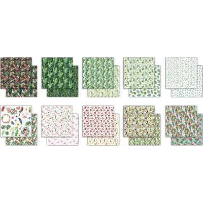Craft Consortium Double-Sided Paper Pad 12"X12" 30/Pkg-Tropical Paradise, 20 Designs 4 Craft Consortium Double-Sided Paper Pad 12"X12" 30/Pkg-Tropical Paradise, 20 Designs - Image 2