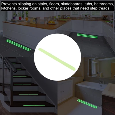 Unique Bargains Non Slip Bathtub Stickers Safety Shower Treads Adhesive Decal Square With Scraper For Stairs Green 1.25 Ft X 0.8Inch 7 Unique Bargains Non Slip Bathtub Stickers Safety Shower Treads Adhesive Decal Square With Scraper For Stairs Green 1.25 Ft X 0.8Inch - Image 5