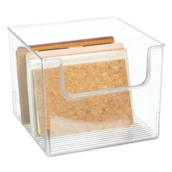 MDesign Plastic Home Office Storage Bin Container, Desk Organizer, 4 Pack -Office Product Store GUEST affc95a3 d235 4da5 a065 a33127a69f7e