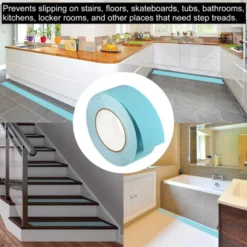Unique Bargains Anti Slip Grip Tapes Non-Slip Traction Tapes For Stairs Blue 2" X 32.8 Ft -Office Product Store GUEST b061a493 8ba5 4b1e 988f 14f7e6b8c630