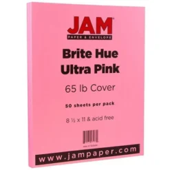 JAM Paper Brite Hue 65lb Cardstock Paper 8.5" X 11" 50pk -Office Product Store GUEST b65bfa89 434d 40db b9ec f738b19a0879