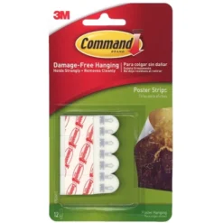 3M® Command™ Poster Strips Multi-Pack, 48 Per Pack, 3 Packs