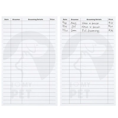 100 Pack Pet Grooming Card, Customer Information Cards Client Contact Profile Extender Pet Info Record Cards For Pet Dog Cat Groomers, 8 X 5 Inches 5 100 Pack Pet Grooming Card, Customer Information Cards Client Contact Profile Extender Pet Info Record Cards For Pet Dog Cat Groomers, 8 X 5 Inches - Image 3