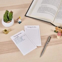 Paper Junkie 200-Pack White Things To Do Index Cards, Checklist Vertical Cardstock Paper, 3.2 X 5.1 In