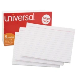 UNIVERSAL Ruled Index Cards 5 X 8 White 500/Pack 47255 -Office Product Store GUEST c2e86b4f 206e 4154 882c e9c90bf2699f