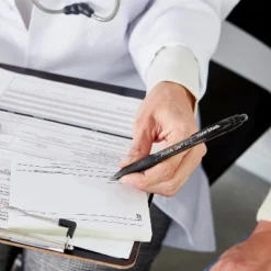 Paper Mate Profile Retractable Gel Pens Fine Point Blue 12/pack (2102130) -Office Product Store GUEST c4eff8ab edcc 4721 b3c4 500893ca85fa