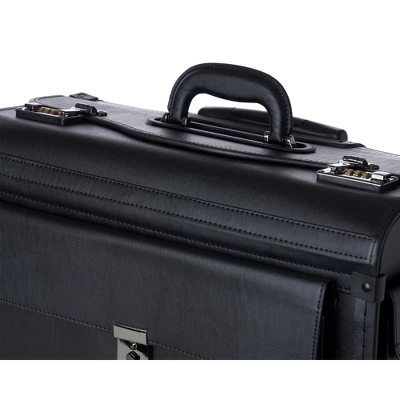Alpine Swiss Rolling 17" Laptop Briefcase On Wheels Attache Lawyers Case Legal Size 11 Alpine Swiss Rolling 17" Laptop Briefcase On Wheels Attache Lawyers Case Legal Size - Image 9