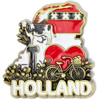 Juvale 6-Pack European Cities Refrigerator Magnets Souvenir Set - Amsterdam, Paris, Holland, Barcelona, Portugal, France 6 Juvale 6-Pack European Cities Refrigerator Magnets Souvenir Set - Amsterdam, Paris, Holland, Barcelona, Portugal, France - Image 4