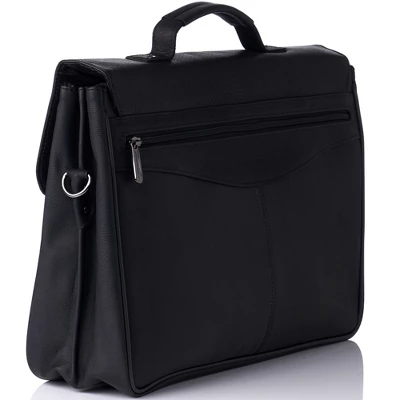 Alpine Swiss Business Portfolio Genuine Leather Briefcase Flap-Over Locking Case 8 Alpine Swiss Business Portfolio Genuine Leather Briefcase Flap-Over Locking Case - Image 6