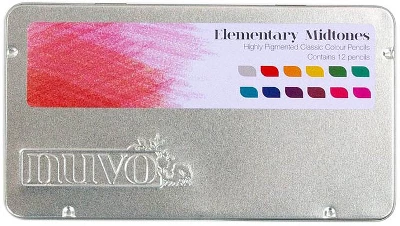 Nuvo Classic Color Pencils 12/Pkg-Elementary Midtones 3 Nuvo Classic Color Pencils 12/Pkg-Elementary Midtones