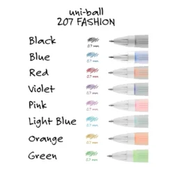 Uni-ball Uniball 207 Fashion Retractable Gel Pens Medium Point 0.7mm Assorted Ink 8/Pack (1739929) -Office Product Store GUEST d27b97a1 dd0f 4402 b7ce 5ab7f226178e