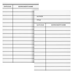 Best Paper Greetings 200 Piece Set Of 100 Self Adhesive Library Card Pockets And 100 Due Date Cards For Book Checkouts, 3 X 5 In -Office Product Store GUEST d70692b7 1477 4e70 b4a0 cec7aad6f759
