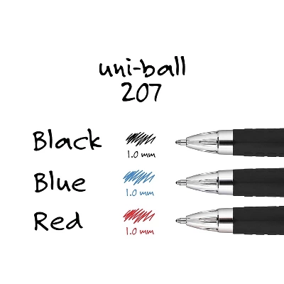 Uni-ball 207 RT Retractable Gel Pens Bold Point Black Ink 344742 7 Uni-ball 207 RT Retractable Gel Pens Bold Point Black Ink 344742 - Image 5
