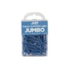 JAM Paper Colored Jumbo Paper Clips Large 2 Inch Baby Blue Paperclips 221819034B