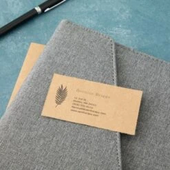 1000 Piece Blank Printable Business Cards, Paper, Perforated, Cardstock, Customizable, Business Cards, 10 Cards Per Sheet, 3.5 X 2 In, Brown