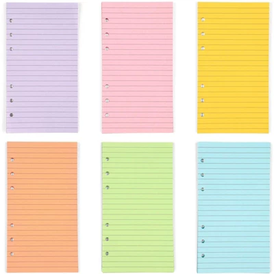 Paper Junkie 6 Pack Colored A6 Refill Paper For 6-Ring Binder, Journal, Planner, Loose Leaf Colored Lined Paper Inserts (240 Sheets/480 Pages) 9 Paper Junkie 6 Pack Colored A6 Refill Paper For 6-Ring Binder, Journal, Planner, Loose Leaf Colored Lined Paper Inserts (240 Sheets/480 Pages) - Image 7