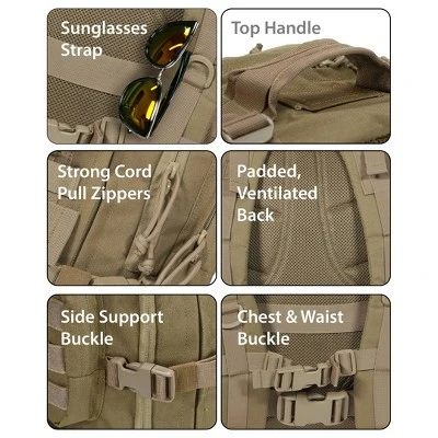 Rockland Military Tactical Laptop Backpack 12 Rockland Military Tactical Laptop Backpack - Image 10