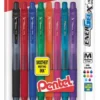 Pentel EnerGel-X Retractable Liquid Gel Pen, 0.7 Mm, Assorted Colors, Pack Of 8 -Office Product Store GUEST e8a70be4 c3f1 4089 b626 882745c1cfb7