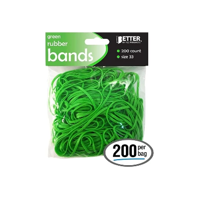 Better Office Multi-Purpose Rubber Band #33 Size 200/Pack (33908) 3 Better Office Multi-Purpose Rubber Band #33 Size 200/Pack (33908)