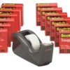Scotch 600 Transparent Tape With Desktop Dispenser, 0.75 X 1000 Inch, Pack Of 12 -Office Product Store GUEST ea399f5a 47cd 48aa 9897 0fce590d7144