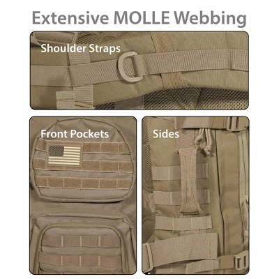 Rockland Military Tactical Laptop Backpack 11 Rockland Military Tactical Laptop Backpack - Image 9