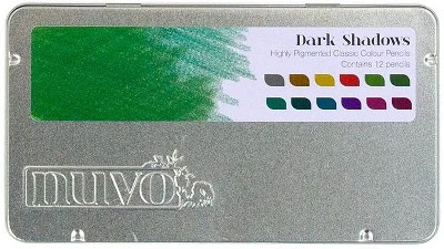 Nuvo Classic Color Pencils 12/Pkg-Dark Shadows 3 Nuvo Classic Color Pencils 12/Pkg-Dark Shadows