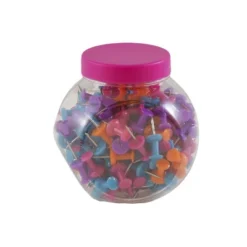 JAM Paper Push Pins Assorted Colors 150/Jar 2 Jars/Pack (22433543a) 22433543A -Office Product Store GUEST f79541ee 1f7d 4272 a33f cf978e945d86