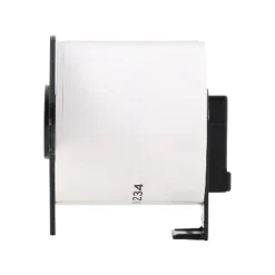 Brother DK-1234 Adhesive Name Badge Paper Labels 3-4/10" X 2-3/10" Black On White 260 Labels/Roll 3 -Office Product Store GUEST f854a98c 56cc 4cc5 ae3e 661a44469f70