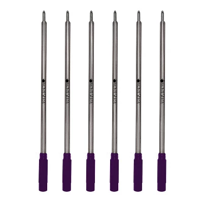 Monteverde Ballpoint Pen Refill Medium Point Purple Ink 6 Pack (C133PL) 3 Monteverde Ballpoint Pen Refill Medium Point Purple Ink 6 Pack (C133PL)